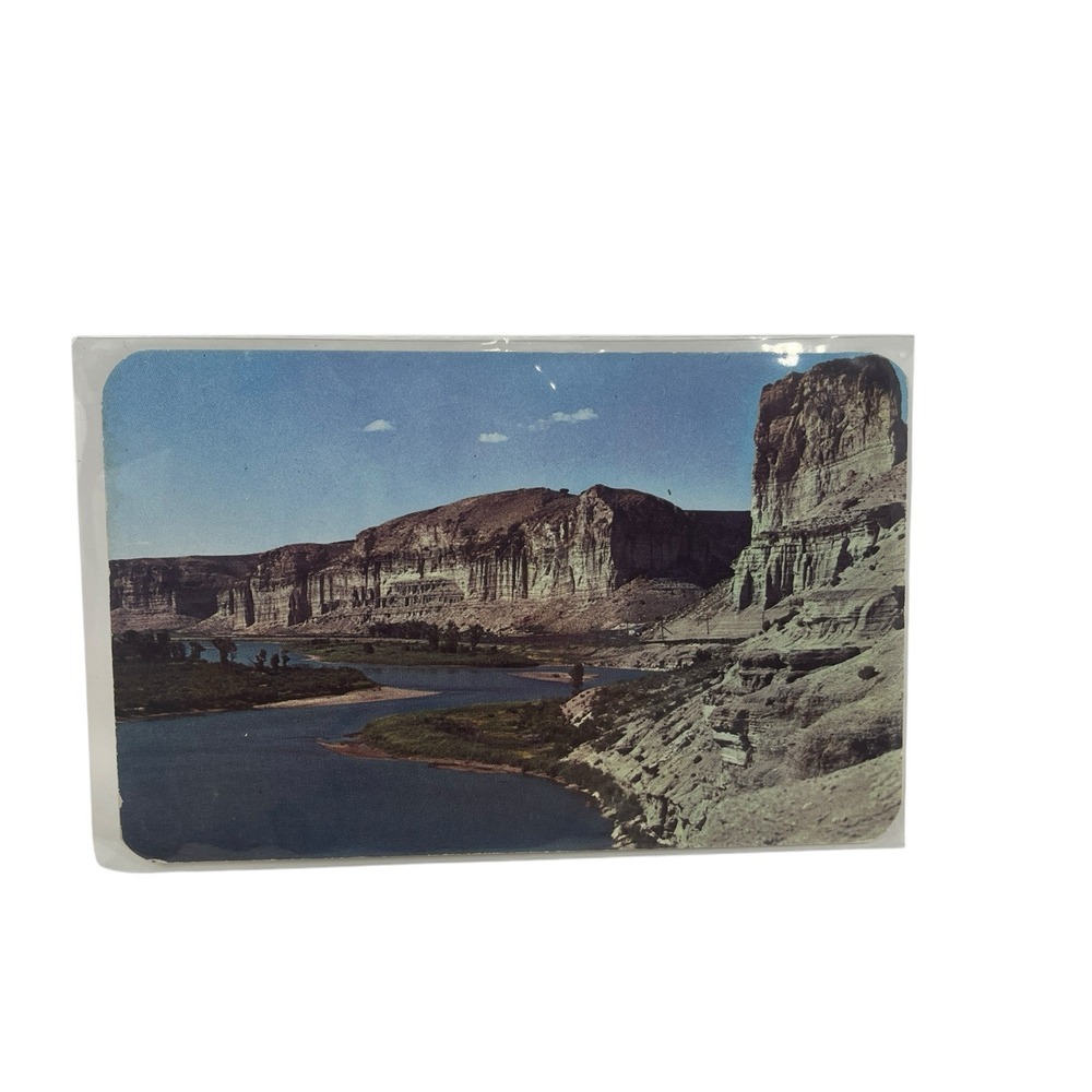 Green River Toll Gate Rock &‎ Palisades Wyoming Vintage Photo Postcard